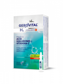 Hyaluronic Acid and Vitamin C Ampoules | Gerovital Hyaluron C