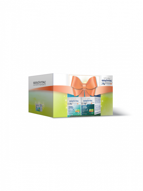 Gift Pack Gerovital H3 Hyaluron C Anti-wrinkle cream day care and