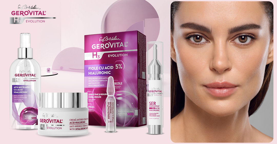 GEROVITAL H3 EVOLUTION 30+ シリーズ 3点セット About Gerovital H3 Evolution| High Hyaluronic Acid Anti-age skincare